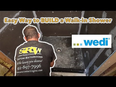 How to BUILD a Walk-in Shower | WEDI Shower System | PLAN LEARN BUILD