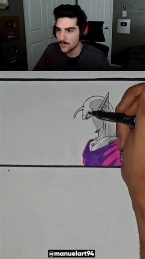 Riley Haghian | How to Draw Piccolo 🤯 | Instagram