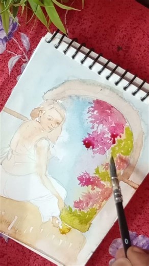 Watercolor Drawing | Watercolor Portrait Drawing | Easy Step by Step woman Figure Drawing tutorial