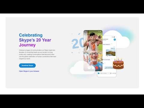 How to Create Skype Homepage UI with HTML & CSS | Responsive Web Design