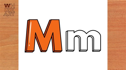 How to Draw a 3D Letter M: Step by Step Guide