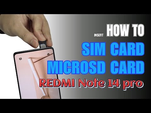 How to Install a SIM Card to Redmi Note 14 Pro