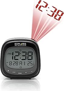 Explore Scientific Touch Key Radio Controlled Projection Clock