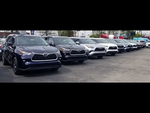 All of the Colors of the New Toyota Highlander explored