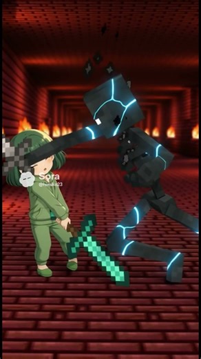 【第27話】ウィザースケルトン撃破！ネザー決戦のゆくえ｜ひまみづマイクラショートアニメ