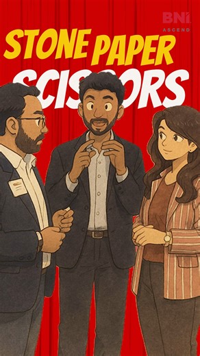 BNI Ascend - Chennai North Region on Instagram: "BNI Ascend hosted an exciting One Referral Challenge, where members showcased how referrals happen in real time — with a fun twist of Stone, Paper & Scissors ✊✋✌️ Because when connections are strong, business growth follows. 📞 For details: +91 877 828 7094 | +91 99522 08866 | +91 7418 321 551 [Referral Challenge, BNI Games, BNI Ascend, Business Networking Event, BNI India, Entrepreneur Networking, Business Growth, Professional Networking]"