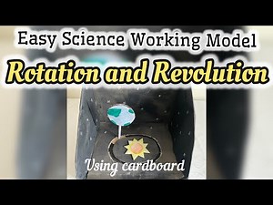 Rotation and Revolution of Earth Working Model for School | Easy Science Project with Cardboard TLM