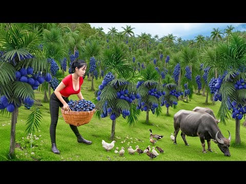 FULL VIDEO -- Harvest 1000+ Kg Palmyra Palm Fruit Builds His Own Farm & Cooks Delicious Dishes