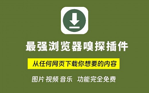 浏览器嗅探插件-从任何网页下载你想要的内容