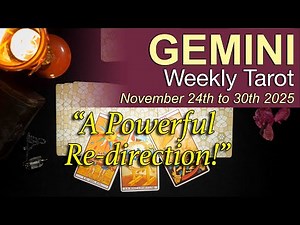GEMINI 🔮 "ALIGNING WITH A PATH OF GROWTH!" November 24 - 30 2025 | Intuitive Tarot Reading ✨