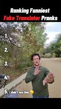 Ranking Funniest Fake Translator Pranks #funny #tiktokviral #pranks