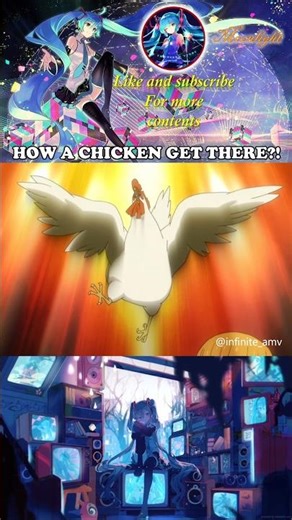 HOW A CHICKEN GOT THERE?!😱 || #anime #animeedit