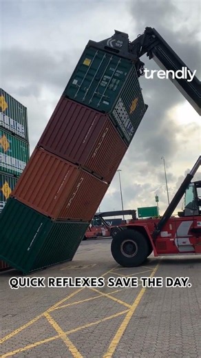 Shipping Containers Nearly Crush Machine—Scary Factory Incident