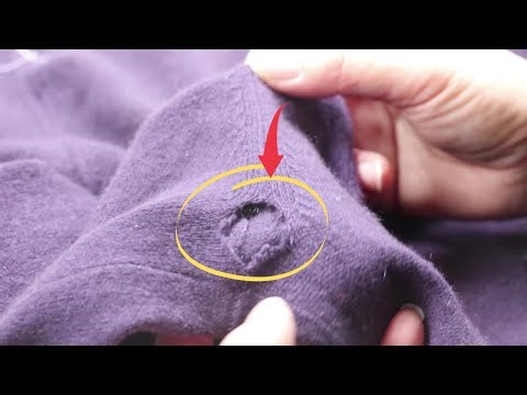 Solving the Armpit Hole Problem in Cashmere Sweaters Learn the Correct Way to Mend Knitwear Tips!
