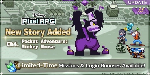 Disney Pixel RPG goes back in time with the new Pocket Adventure: Mickey Mouse update
