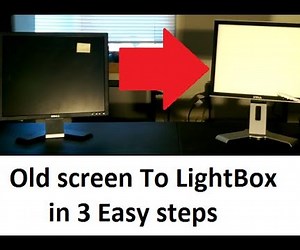 How to Turn an Old Flat Screen Into a LightBox for Free