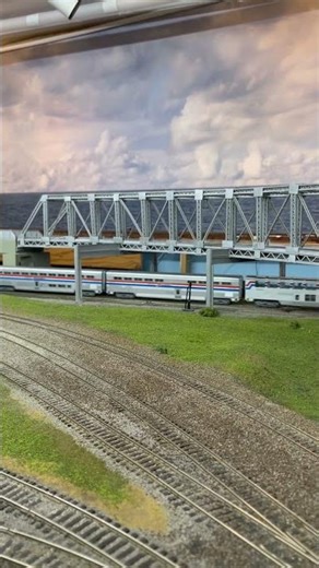 Club member’s Amtrak #train #modeltrains #passengertrain