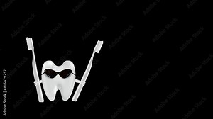 Treatment and diagnosis of human teeth. An annual dental examination by a doctor.