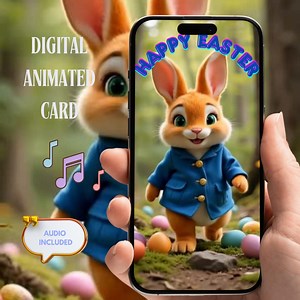 Happy Easter Video Card, Happy Easter Animated Video Card - Etsy UK