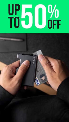 Tough never looked this good or cost this little! Axwell Wallet, now only $49! ✨ This exclusive deal is only available through Black Friday. Don’t miss out on upgrading your wallet for less. Get yours now! | Axwell