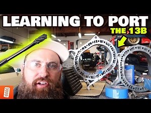 REBUILDING THE 13B ROTARY ENGINE... PORTING, POLISHING + MORE! (FD RX-7)