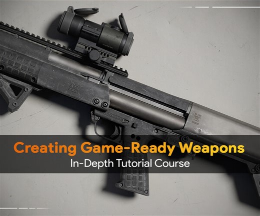 ArtStation - Complete Guide to Creating Game-Ready Weapons in Blender & Substance Painter | Tutorials