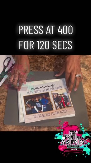 Pressing a Sublimation Plaque #ercprintingandsupplies #fyp #fypシ #smallbusiness #craftersgonnacraft #sublimation #sublimationprinting #sublimationtutorials #sublimationforbeginners #sublimationtips #sublimationprinter #heatpress #cricutprojects #cricut #cricutforbeginners #cricuteasypress #mothersday #mother #motherhood #motherlove #mothers