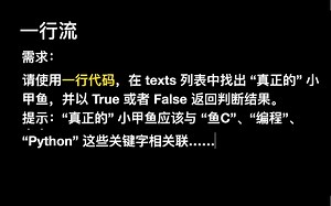 ⓿⑥奇技淫巧I：请用一行代码找出真正的小甲鱼_哔哩哔哩_bilibili