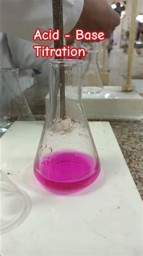 Biochem (Acid - base Titration). Indicator - Phenolphthalein