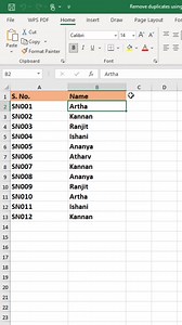 6.6K views · 78 reactions | Remove duplicates using keyboard shortcut in excel | Time to Office | Facebook