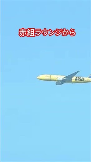 赤組ラウンジから！ #ライブ配信 #伊丹空港 #ana #c3po #starwars #starwarsjet #スターウォーズ #スターウォーズジェット