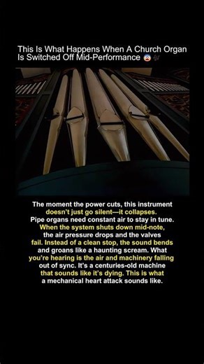 The Horrifying Final Moments of a 300-Year-Old Organ #shorts #haunting #sound