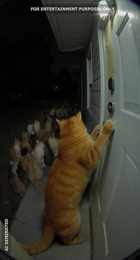 Cats Pull a Sneaky Prank on Their Neighbor #ai | Bright Horizons