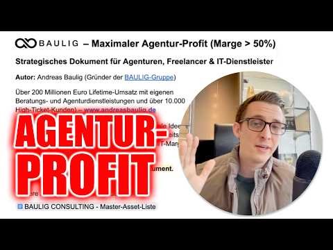 GUIDE: Maximaler Agentur-Profit mit 50 % EBIT-Marge (BAULIG 2026)