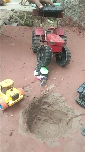 Red tractor video #shorts #tractor #cartoon