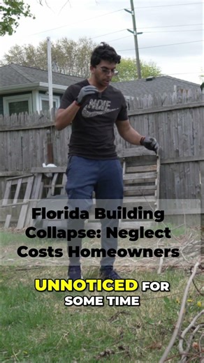Building Collapse: Florida Homeowners' Nightmare After Neglect #shorts