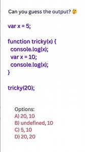 JavaScript Hoisting Question4 🔥 Can You Guess the Output?