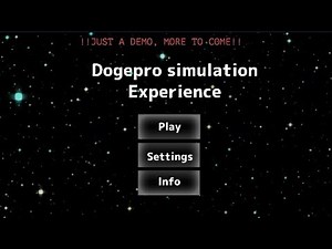 DOGEPRO SIMULATION EXPERIENCE: START SCREEN DEMO (DEBUTAL PART I)