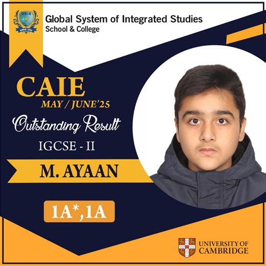 2.2K views · 16 reactions | GSIS students shine in the Cambridge IGCSE results of the year 2025. This brillaiant result is a testament to the hardworking and experienced faculty, supportive management and talented students. Heartiest Congratulations to the proud parents, teachers and students. | GSIS School & College | Facebook