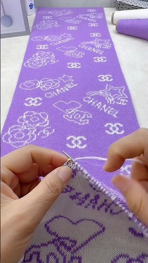 Easy Two Color Knitting Pattern Tutorial for Scarf