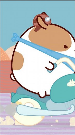 Born To Ride 🏍️🛣️ Molang #Shorts