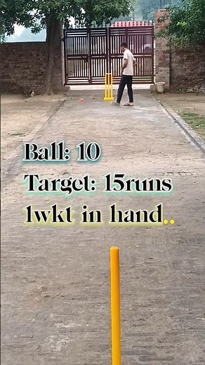 Last Wicket Thriller! 10 Balls to Chase 15 😱🏏! #bowlervibes #cricket #shorts #ytshorts #fastbowler