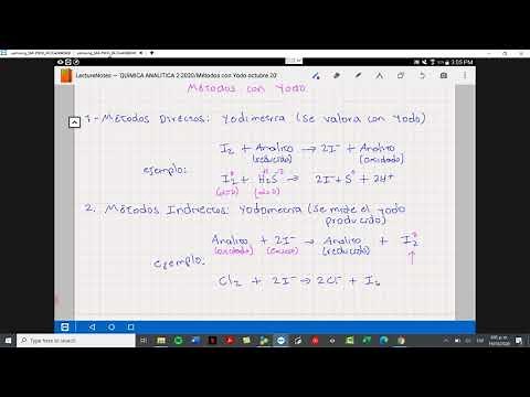 Métodos volumétricos con yodo