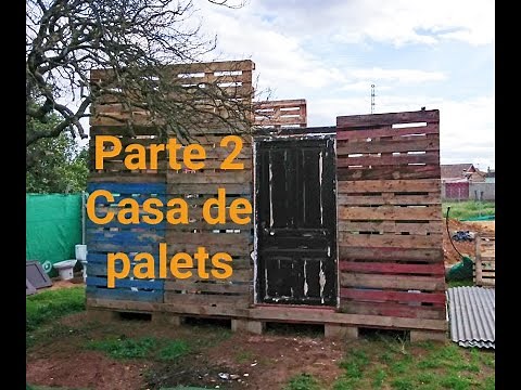 Casa de Palets parte 2. Barata. Económica. planos