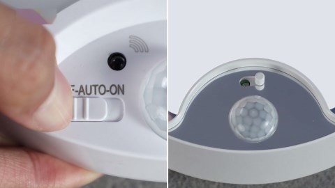 Homelist Battery Powered Ceiling Light, Wireless Ceiling Lamp with Remote, Recharge Battery Operated LED Fixture for Kitchen, Bathroom, Shower, Garage 7.5" /6500K