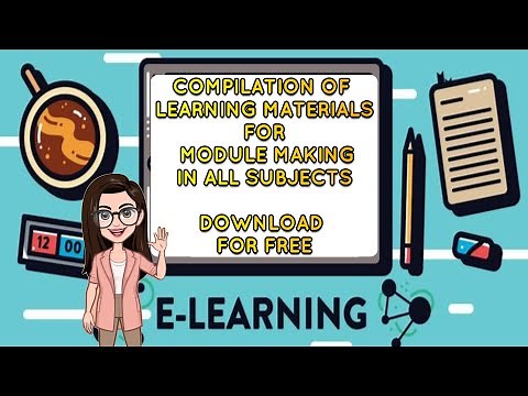 COMPILATION OF LEARNING MATERIALS AND MODULES IN ALL SUBJECT AREAS IN THE NEW NORMAL