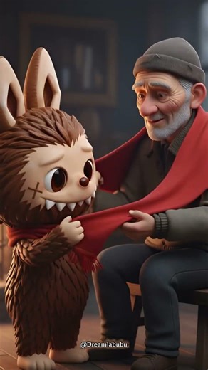 Labubu Saves Homeless Man 💔 | #shorts #labubu #cat #viral #emotionalstory