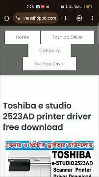 TOSHIBA e STUDIO 2523AD Printer & Scanner Driver | Download and Install