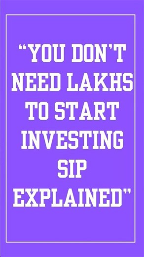You Don’t Need Lakhs to Start Investing | SIP Explained