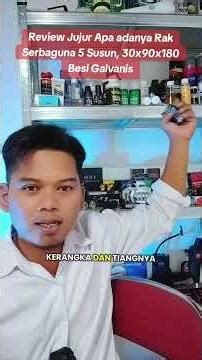Review Rak Besi Siku 5/6 Susun Galvanis anti karat Kuat Tahan Beban? Cocok untuk Gudang & Rumah